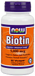 Now Biotin 5000 mcg - 60 Vcaps®