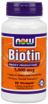 Now Biotin 5000 mcg - 60 Vcaps®