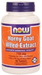 Now Horny Goat Weed Extract 750 mg - 90 Tablets
