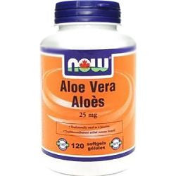 Now Aloe Vera 25mg 120 softgels