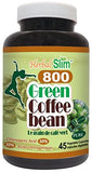 Herbal Slim Green Coffee Bean 800 (50% Chlorogenic Acid) 45 vegetable capsules